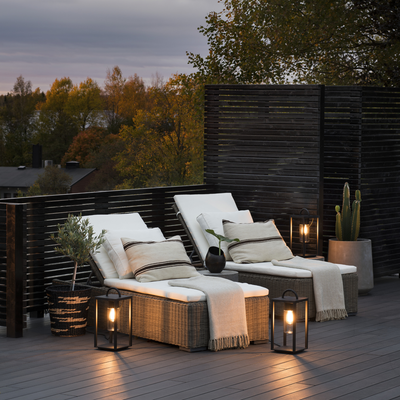 Bologna lanterne 45,5 - Svart-Utebelysning Hagebelysning-Konstsmide-7532-750-Lightup.no