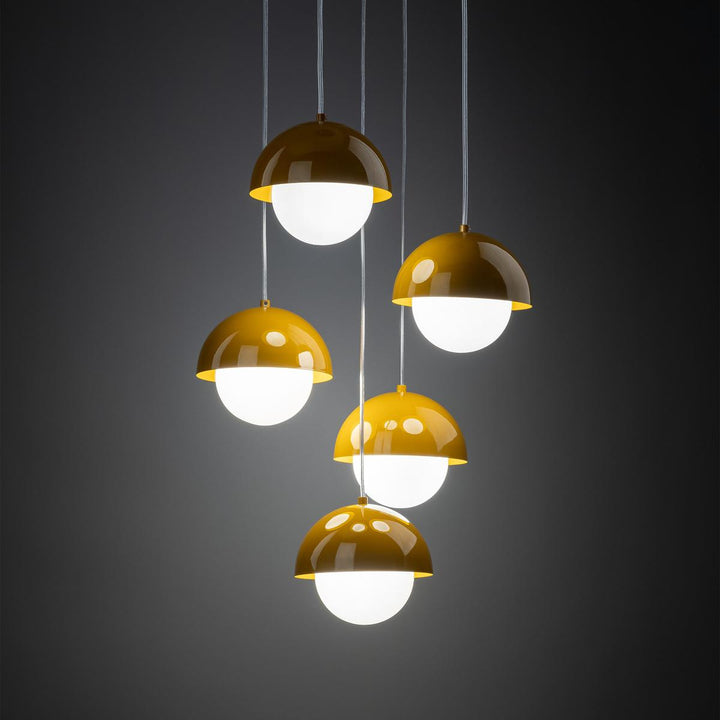 Bono takpendel 5-lys-Takpendler-TK Lighting-Gul-TK-10268-Lightup.no