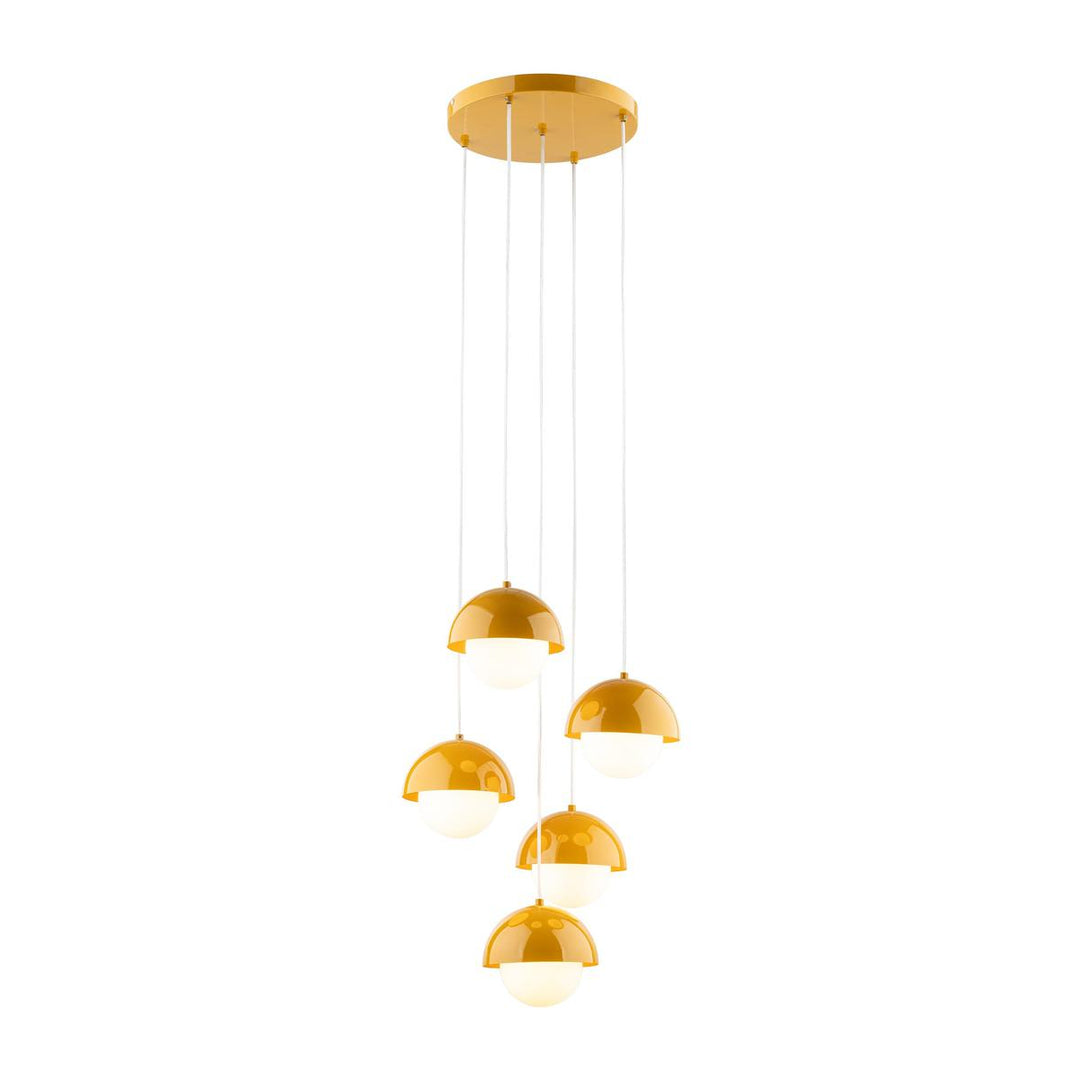 Bono takpendel 5-lys-Takpendler-TK Lighting-Gul-TK-10268-Lightup.no
