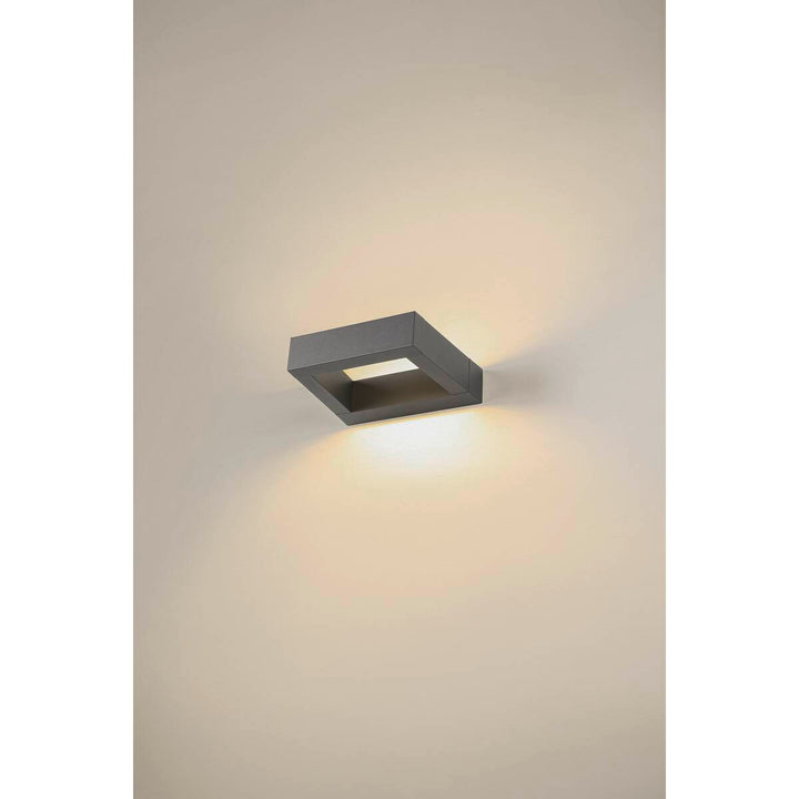 Bookat vegglampe utendørs 15W 3000/4000 Kelvin IP65-Utebelysning vegg opp og ned-Slv-Antrasitt-slv-1005443-Lightup.no