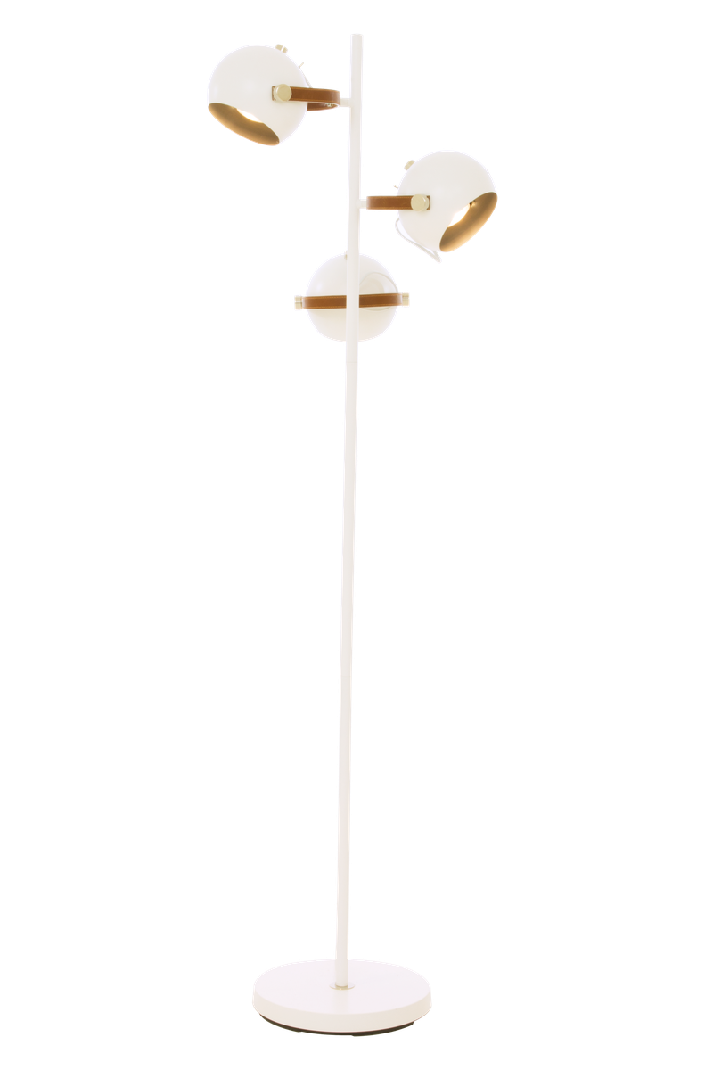 Bow gulvlampe m/3 lampehoder-Gulvlamper-Aneta Lighting-Hvit-69803-01-Lightup.no