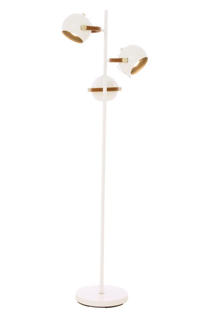 Bow gulvlampe m/3 lampehoder-Gulvlamper-Aneta Lighting-Hvit-69803-01-Lightup.no