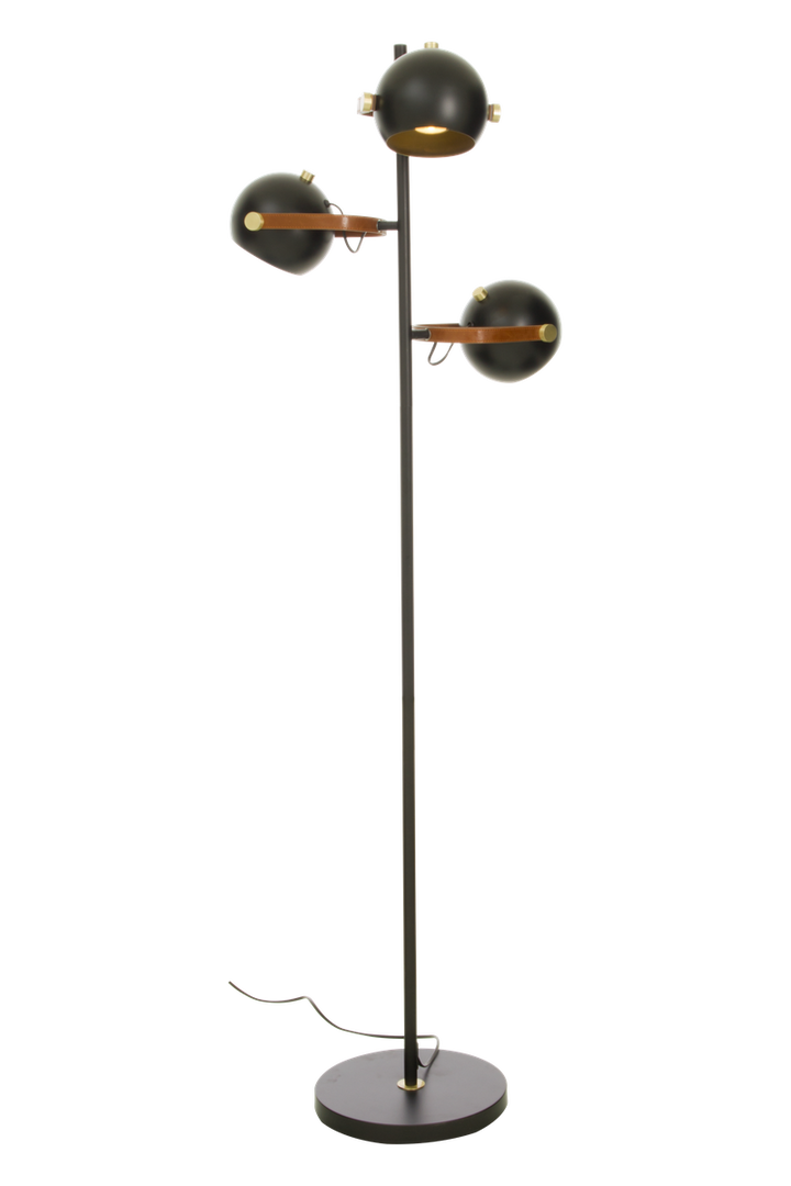 Bow gulvlampe m/3 lampehoder-Gulvlamper-Aneta Lighting-Svart-69803-15-Lightup.no