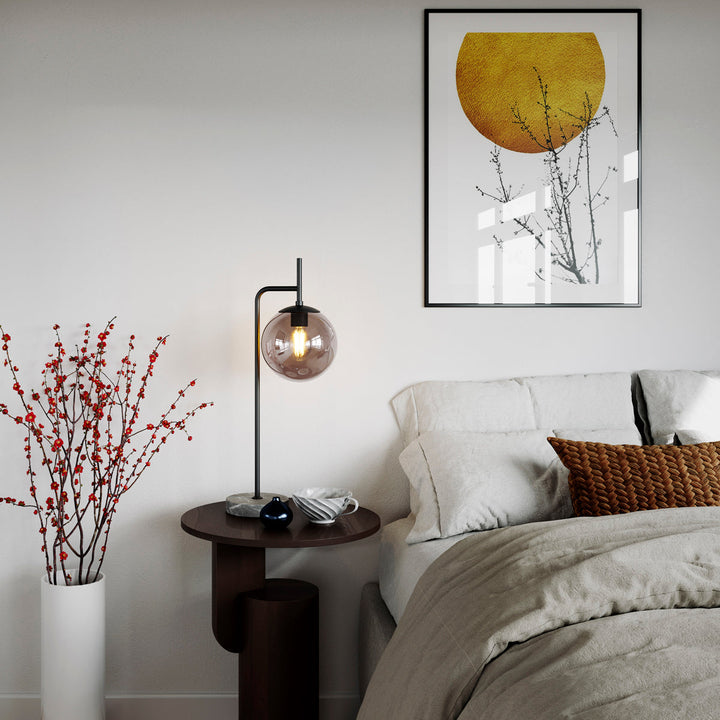 Boyle bordlampe - Røykfarget-Bordlamper-By Rydens-Røyk-Brs-4002550-4505-Lightup.no