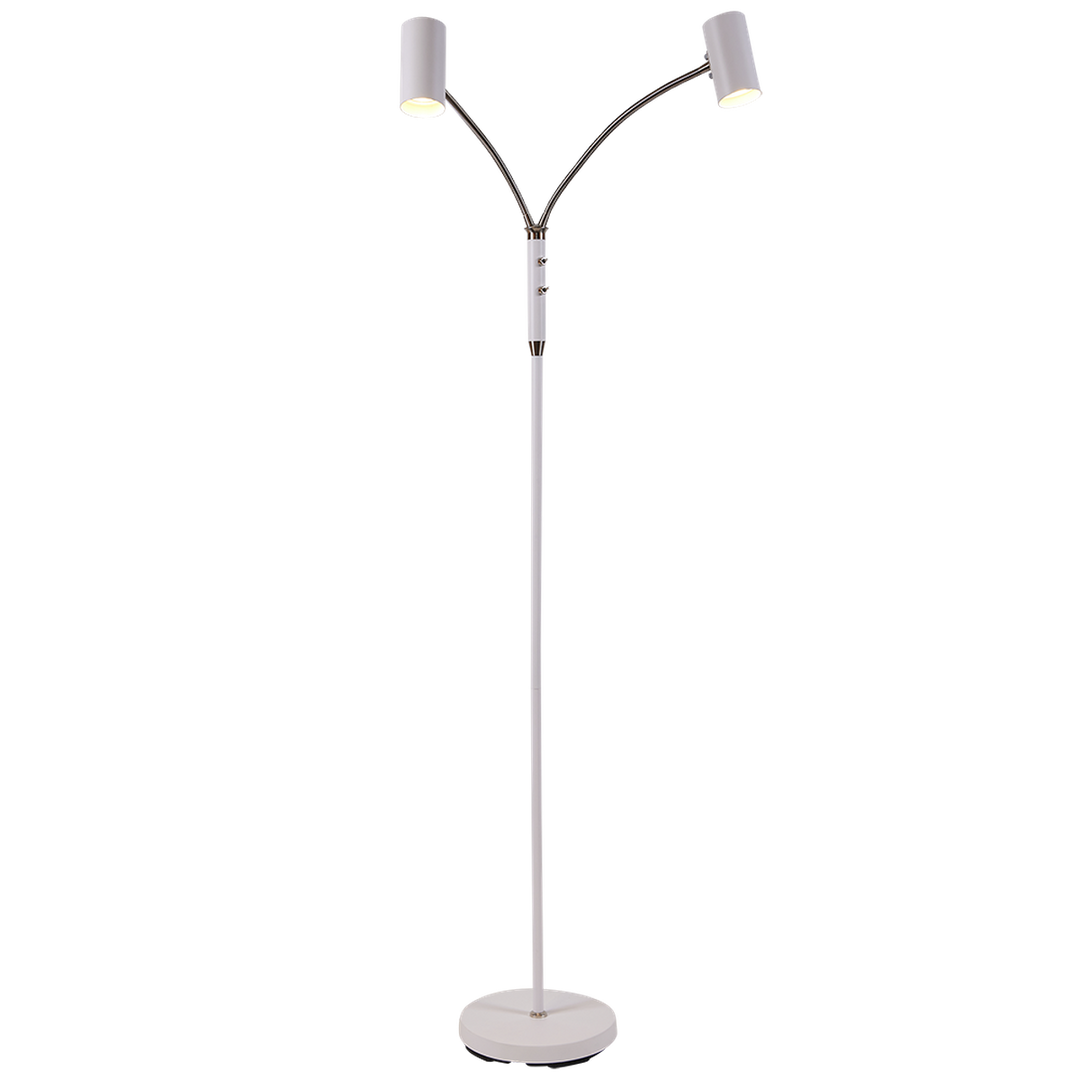 Brasil gulvlampe 140 cm 2-lys-Gulvlamper-Ms - belysning-Svart/Krom-9400000215-Lightup.no