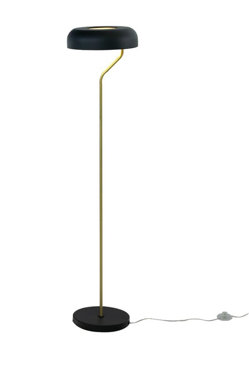 Bremen gulvlampe-Gulvlamper-Aneta Lighting-Svart / Messing-29052-15-25-Lightup.no