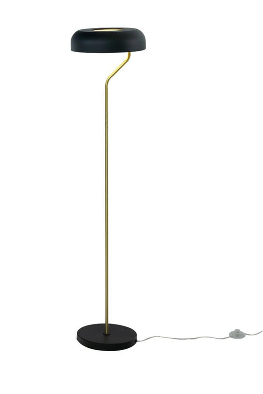 Bremen gulvlampe-Gulvlamper-Aneta Lighting-Svart / Messing-29052-15-25-Lightup.no