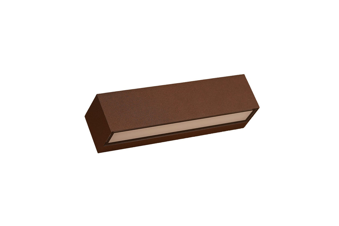 Brick vegglampe utendørs opp/ned IP65 3000K 14,6W Dimbar - Svart-Utebelysning vegg opp og ned-Antidark-Rust-2-237-32-34-Lightup.no