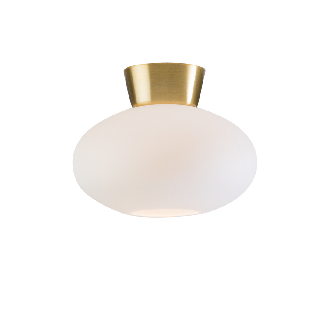 Bullo 27 cm taklampe-Taklamper-Belid-Svart / Opal-223607389-Lightup.no