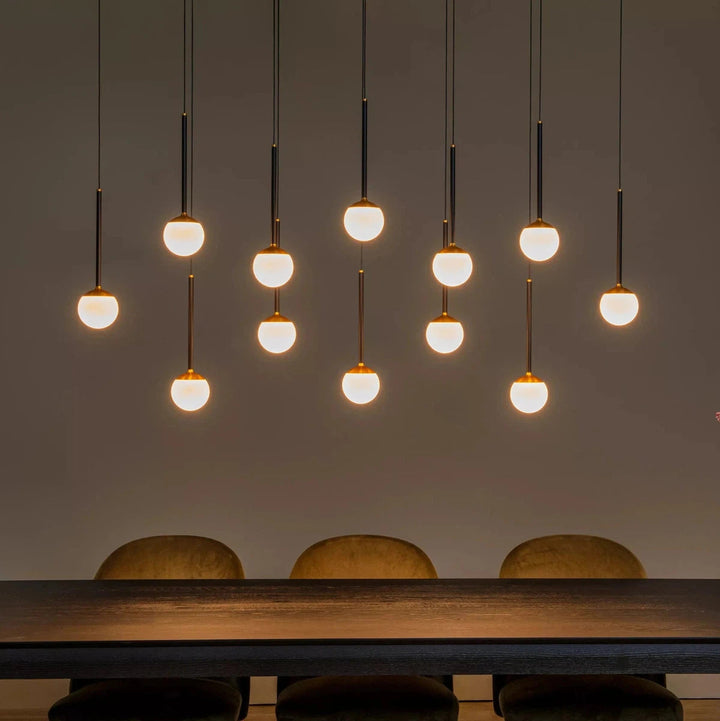 Calina takpendel 12 x 7,7W 2560 Kelvin - Dimbar-Takpendler-Lucide-Svart / Hvit-LC24404/70/30-Lightup.no