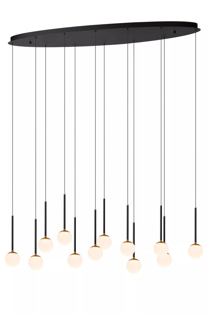 Calina takpendel 12 x 7,7W 2560 Kelvin - Dimbar-Takpendler-Lucide-Svart / Hvit-LC24404/70/30-Lightup.no
