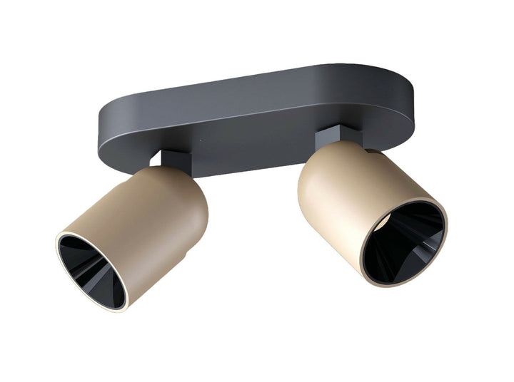 Calvi K2 takspott 2 x 8W 2700 Kelvin - Dimbar-Taklamper-NorDesign-Svart-776032846-Lightup.no