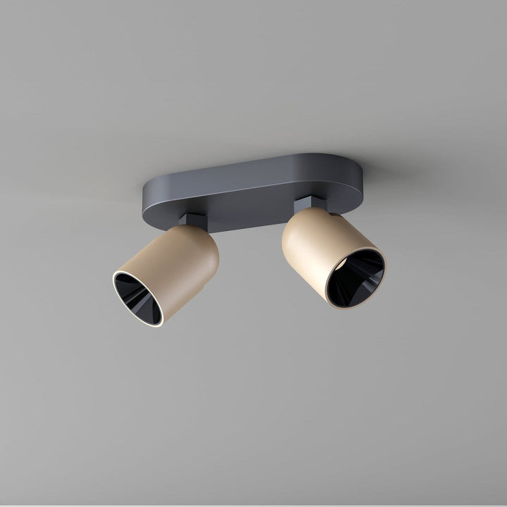 Calvi K2 takspott 2 x 8W 2700 Kelvin - Dimbar-Taklamper-NorDesign-Svart-776032846-Lightup.no