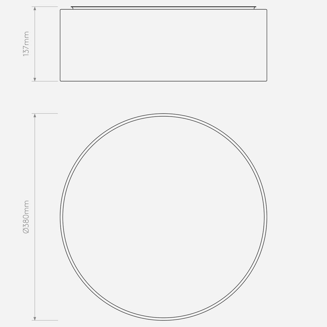 Cambria 380 taklampe - B-vare-Taklamper-Astro Lighting-Hvit-Asg__1421001-bvare-Lightup.no