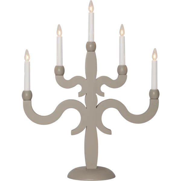 Canna adventsstake 5-lys-Julebelysning adventsstake-Star Trading-Hvit-156-00-Lightup.no