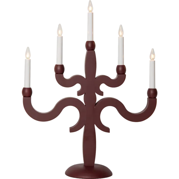 Canna adventsstake 5-lys-Julebelysning adventsstake-Star Trading-Hvit-156-00-Lightup.no