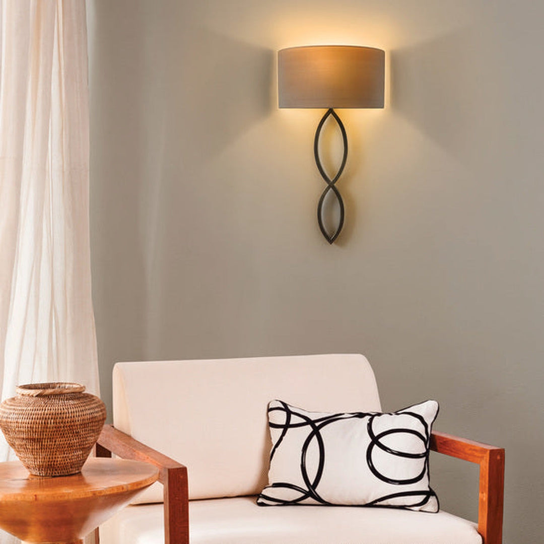 Caserta vegglampe-Vegglamper-Astro Lighting-Bronse / Hvit-Asg__1349010+5026001-Lightup.no