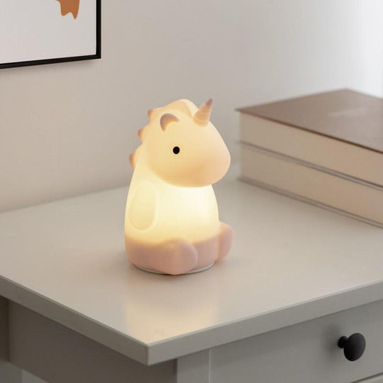 Castellino nattlampe enhjørning - Oppladbar-Bordlamper-Eglo-Hvit-75946-Lightup.no