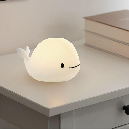 Castellino nattlampe hval - Oppladbar-Bordlamper-Eglo-Hvit-75944-Lightup.no