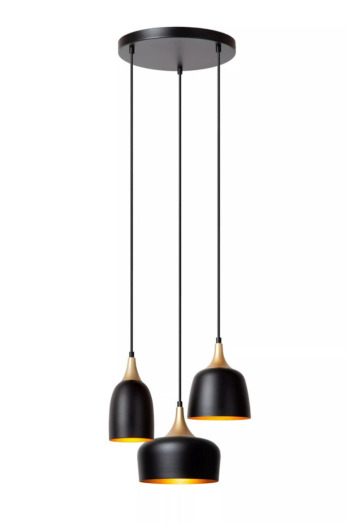 Chayanne takpendel 3-lys-Takpendler-Lucide-Svart-LC05446/13/30-Lightup.no