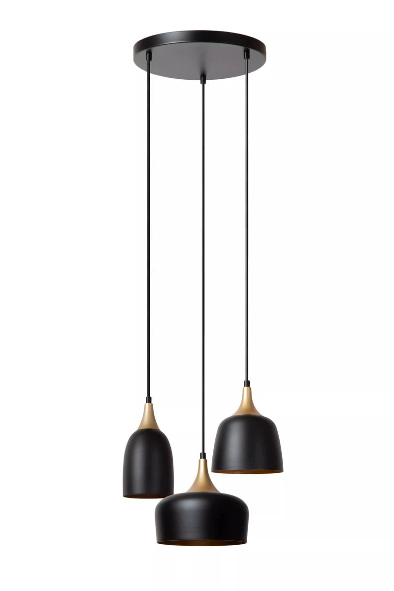 Chayanne takpendel 3-lys-Takpendler-Lucide-Svart-LC05446/13/30-Lightup.no