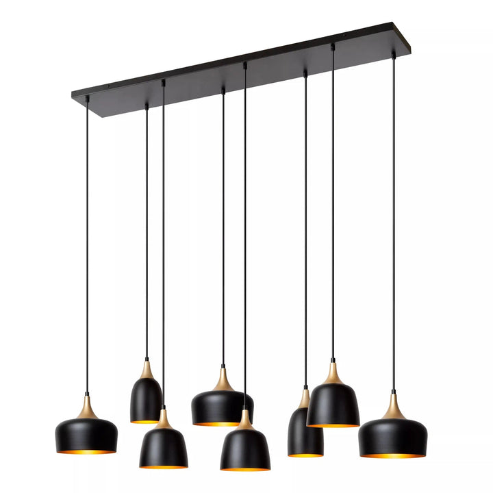 Chayanne takpendel 8-lys-Takpendler-Lucide-Svart-LC05446/08/30-Lightup.no