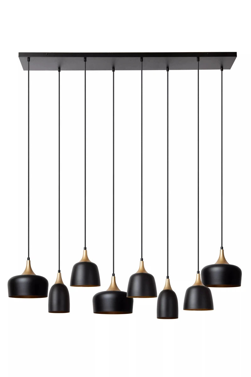 Chayanne takpendel 8-lys-Takpendler-Lucide-Svart-LC05446/08/30-Lightup.no
