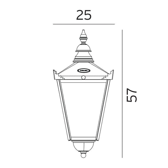 Chelsea veggskjold 950-Utebelysning vegg veggskjold-Norlys-Kobber-3185383-Lightup.no