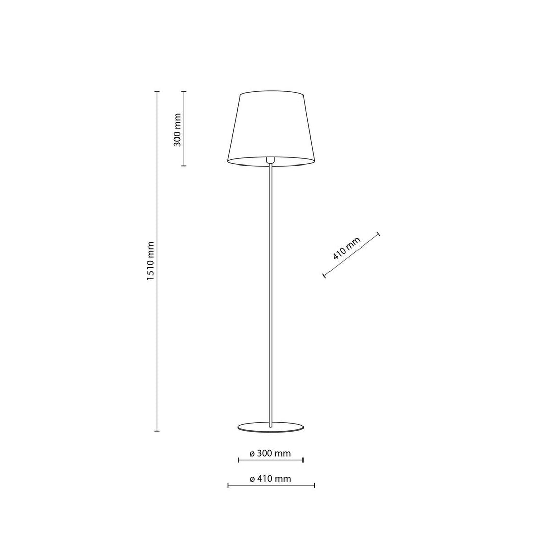 Chicago gulvlampe-Gulvlamper-TK Lighting-Svart / Lin-TK-5151-Lightup.no