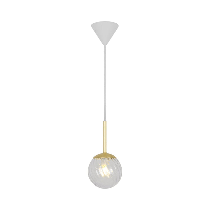 Chisell takpendel 15 cm - Klar/Messingfarget-Takpendler-Nordlux-Messing / Klar-2312053035-Lightup.no