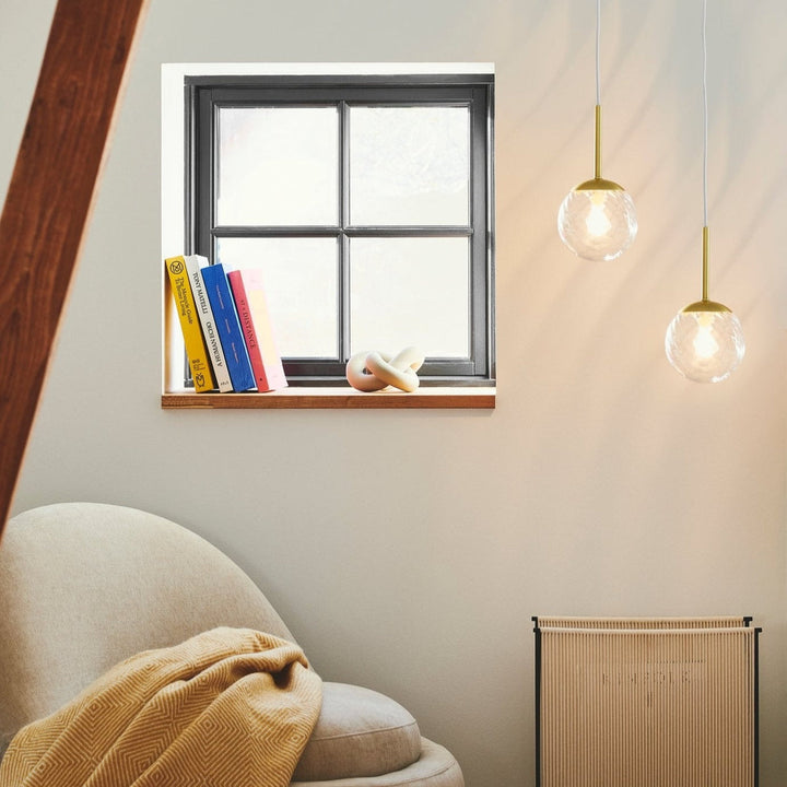 Chisell takpendel 15 cm - Klar/Messingfarget-Takpendler-Nordlux-Messing / Klar-2312053035-Lightup.no