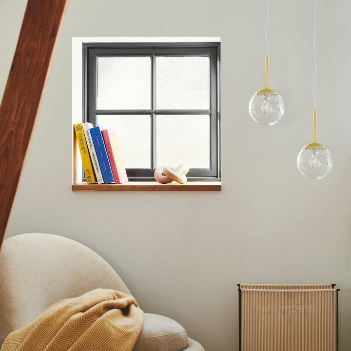 Chisell takpendel 15 cm - Klar/Messingfarget-Takpendler-Nordlux-Messing / Klar-2312053035-Lightup.no