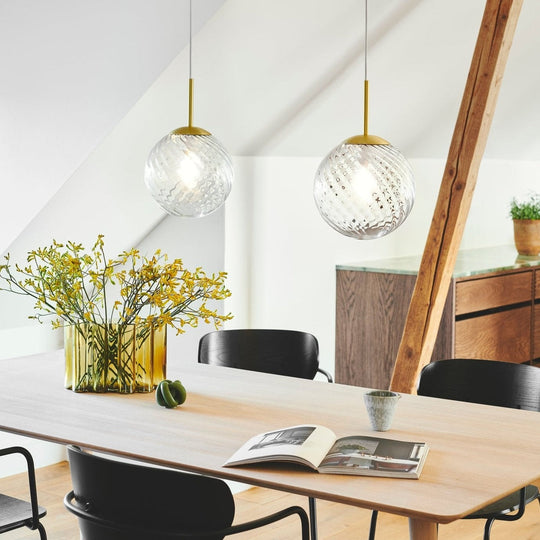 Chisell takpendel 25 cm - Klar/Messingfarget-Takpendler-Nordlux-Messing / Klar-2312073035-Lightup.no