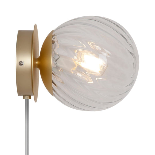 Chisell vegglampe - Klar/Messingfarget-Vegglamper-Nordlux-Messing / Klar-2312111035-Lightup.no