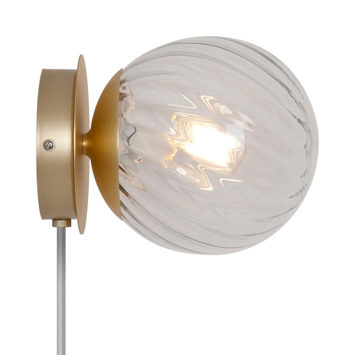 Chisell vegglampe - Klar/Messingfarget-Vegglamper-Nordlux-Messing / Klar-2312111035-Lightup.no