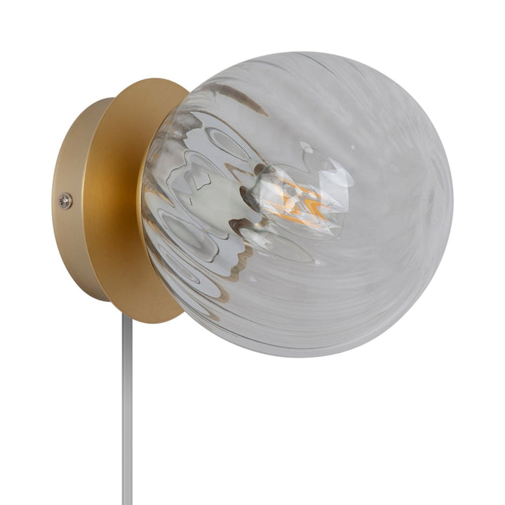 Chisell vegglampe - Klar/Messingfarget-Vegglamper-Nordlux-Messing / Klar-2312111035-Lightup.no