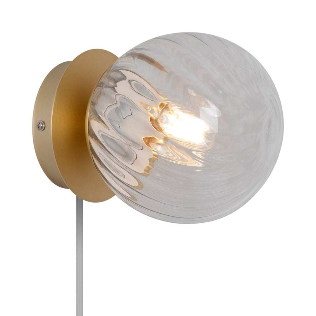 Chisell vegglampe - Klar/Messingfarget-Vegglamper-Nordlux-Messing / Klar-2312111035-Lightup.no