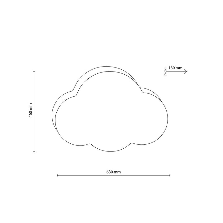 Cloud tak/vegglampe-Taklamper-TK Lighting-Hvit-TK-1533-Lightup.no