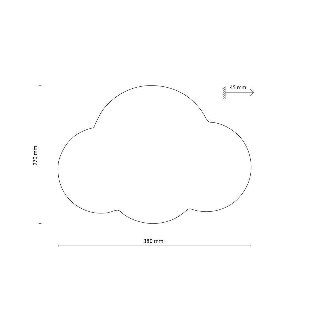 Cloud vegglampe-Vegglamper-TK Lighting-Rosa-TK-4967-Lightup.no