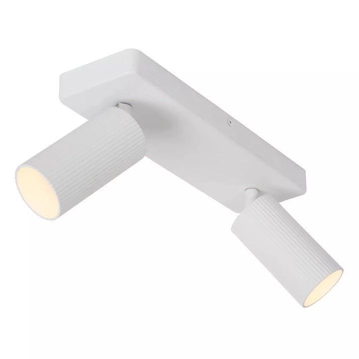 Clubs takspot 2-lys-Taklamper-Lucide-Hvit-LC09939/02/31-Lightup.no