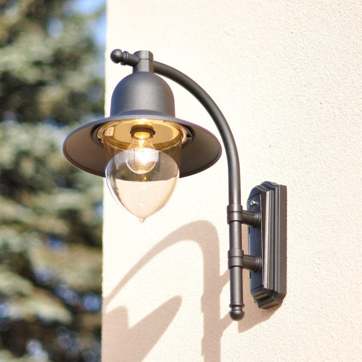 Como 370 utendørs vegglampe-Utebelysning vegg klassisk-Norlys-Svart-3183093-Lightup.no