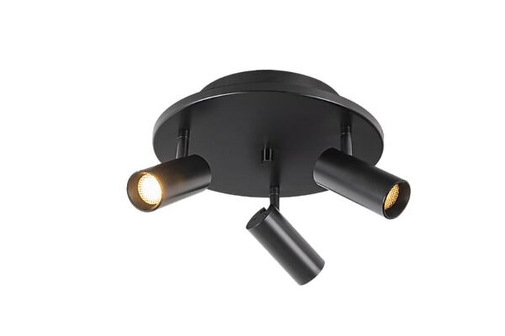 Concord rund takspott 3-lys-Taklamper-Aneta Lighting-Svart-76403-15-Lightup.no