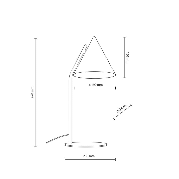 Cono bordlampe-Bordlamper-TK Lighting-Svart-TK-16009-Lightup.no