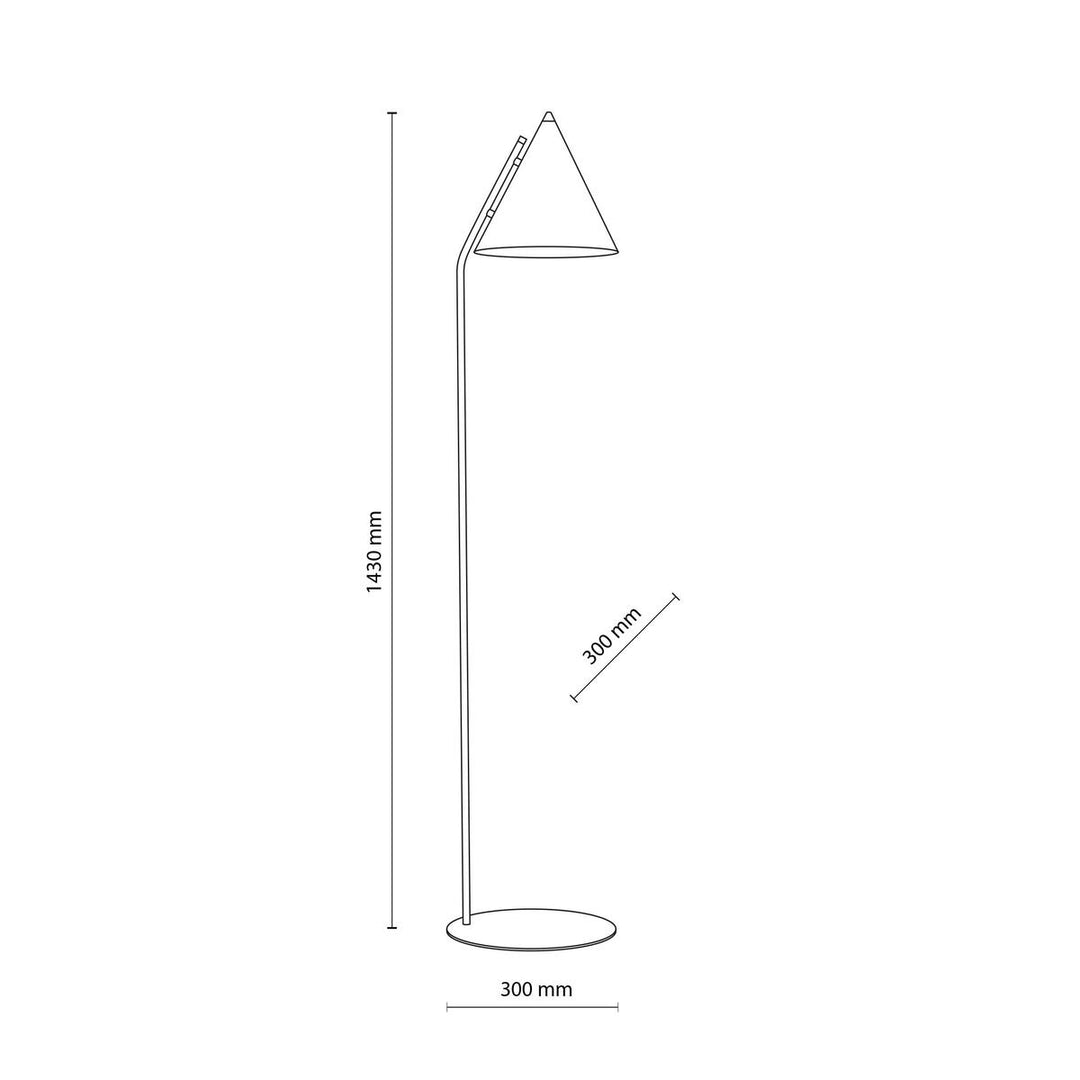 Cono gulvlampe-Gulvlamper-TK Lighting-Svart-TK-16010-Lightup.no