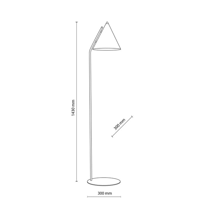 Cono gulvlampe-Gulvlamper-TK Lighting-Svart-TK-16010-Lightup.no