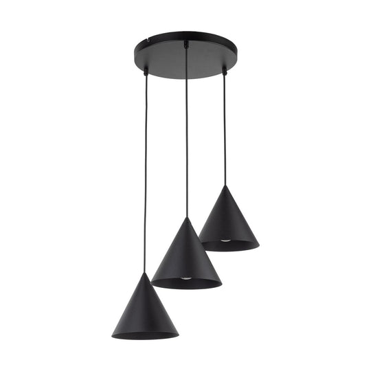 Cono rondell takpendel 3-lys-Takpendler-TK Lighting-Svart-TK-10067-Lightup.no