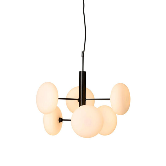 Continental takpendel 6-lys-Takpendler-Nielsen Light-Hvit / Svart-472019-Lightup.no