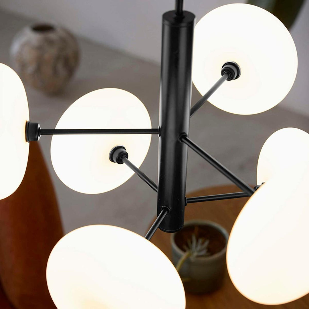 Continental takpendel 6-lys-Takpendler-Nielsen Light-Hvit / Svart-NL-472019-Lightup.no