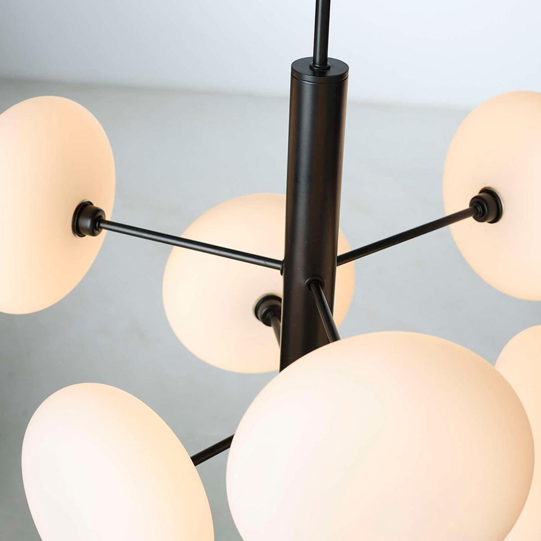 Continental takpendel 6-lys-Takpendler-Nielsen Light-Hvit / Svart-NL-472019-Lightup.no