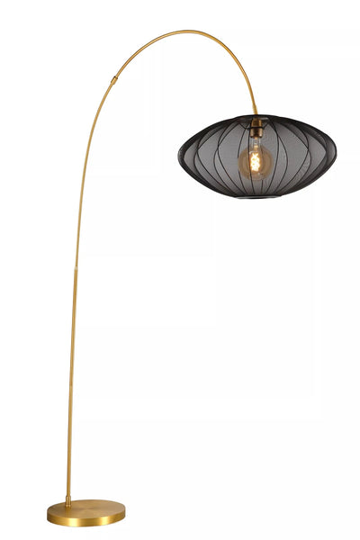 Corina gulvlampe 192 cm-Gulvlamper-Lucide-Svart-LC03747/60/30-Lightup.no
